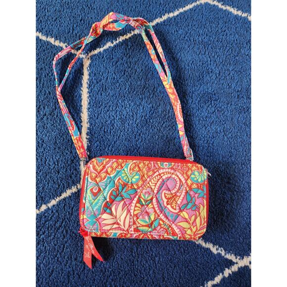 Vera Bradley Paisley Mini Crossbody Wallet & Cellphone Bag - Picture 2 of 8